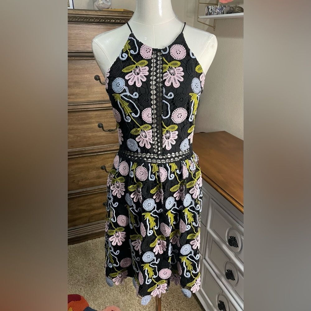 NWT, Cynthia Rowley Floral Embroidered Dress. real embroidery